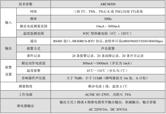 ARCM300電氣火災探測器